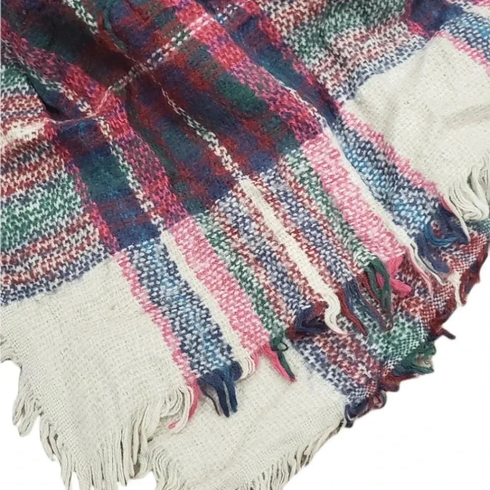 Jasmine Trading Red Plaid Blanket Scarf